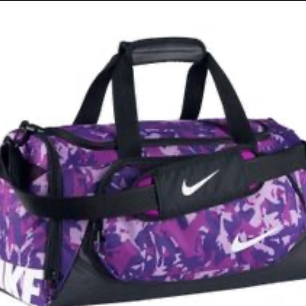Nike Vibrant Pink and Purple Camo Duffle Bag
